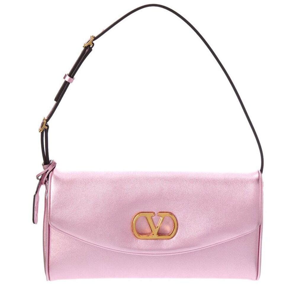Valentino De Vain Small Leather Shoulder Bag, Pink